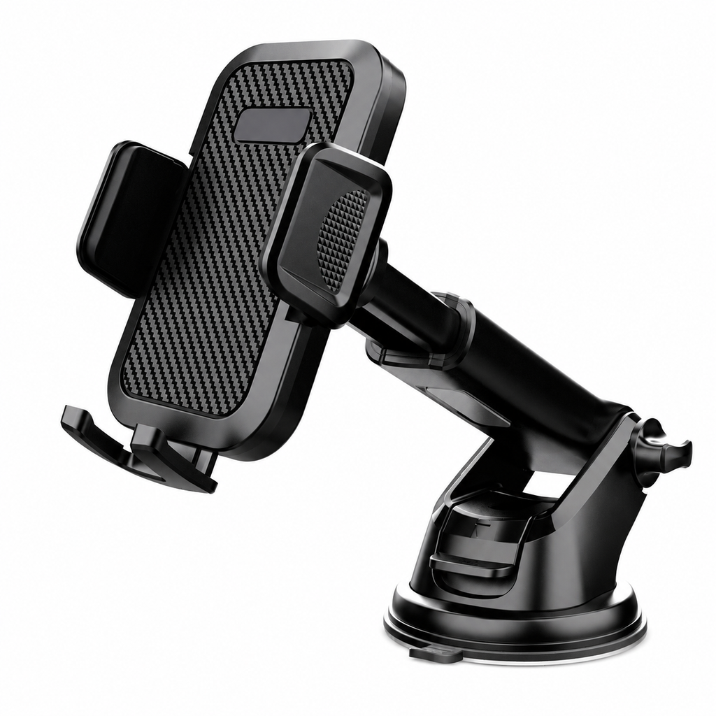 Universal Car Phone Holder – Adjustable Dashboard & Windshield Phone Mount with Strong Suction Cup