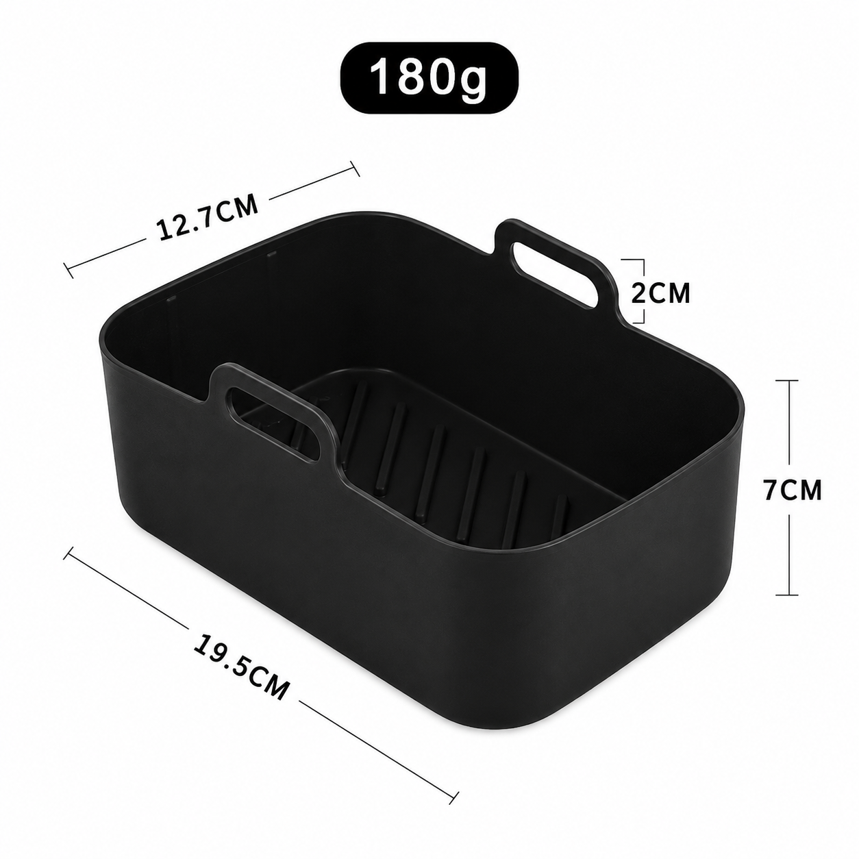 Reusable Silicone Air Fryer Pot – Non-Stick Food Grade Air Fryer Basket Liner, BPA-Free & Dishwasher Safe