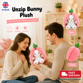 Unzip Bunny Plush Strawberry – 2-in-1 Soft Stuffed Bunny Hidden Inside Strawberry Plush Toy